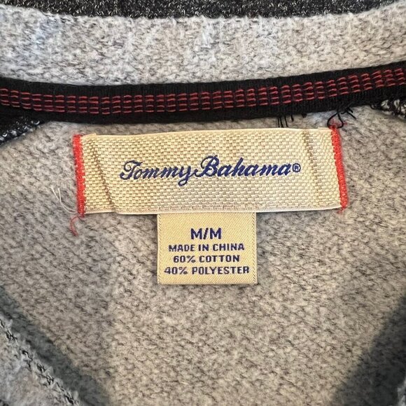 Tommy Bahama Dark Gray Lightweight Heather Sweater, Size Medium - Picture 7 of 9